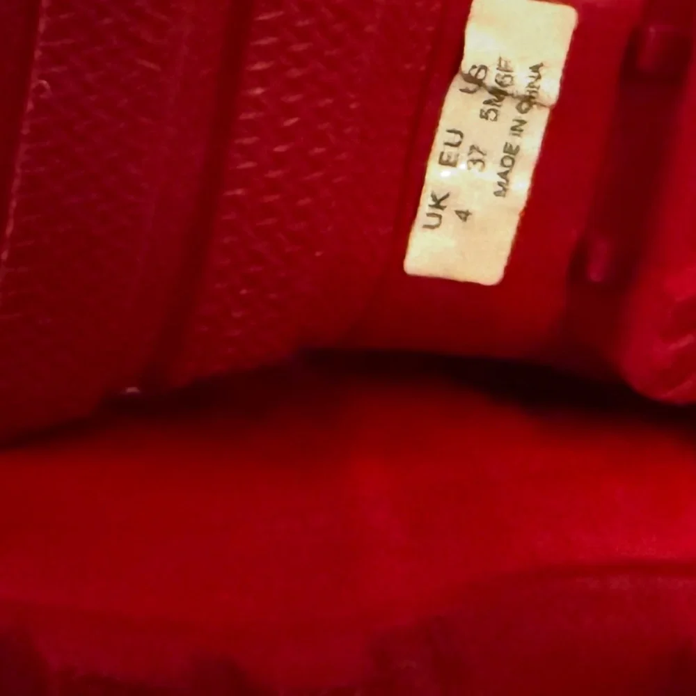 Hunter Glossy Red Tall Rain Boots with Buckle Detail - Picture 5 of 6